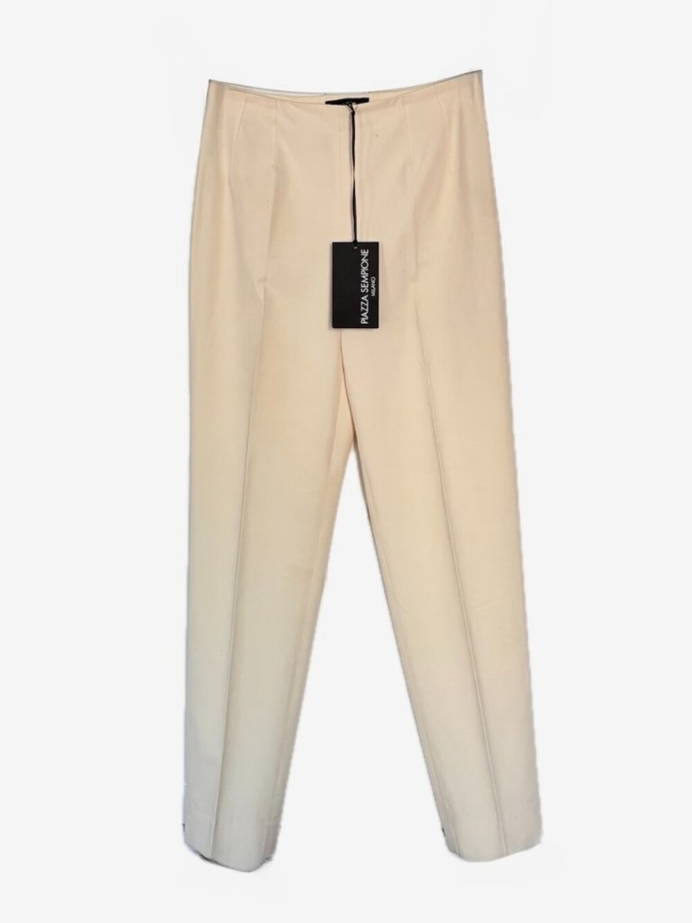 Piazza Sempione  Marion Italian Made Tailored Cream Trouser Women's Sz 42 IT NEW